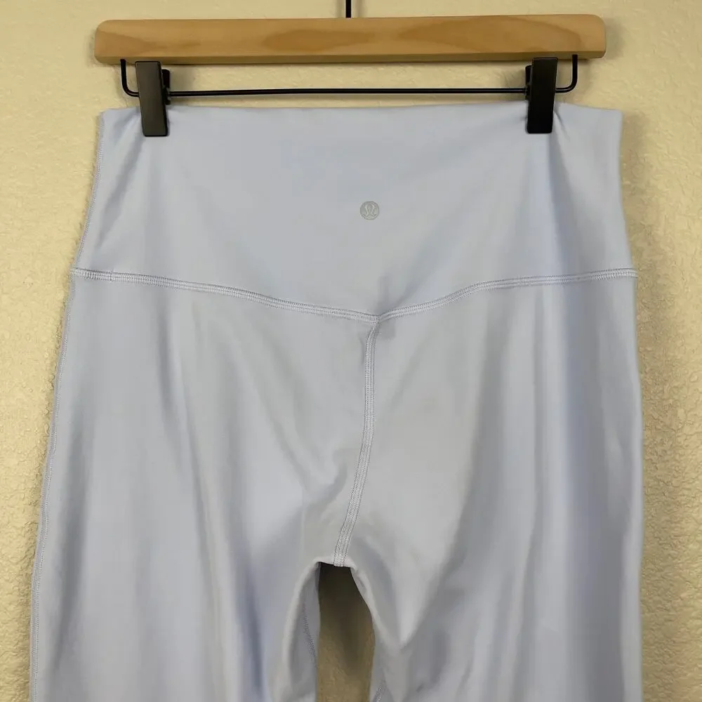 Lululemon Align High‎ Rise Crop Leggings Pastel Blue 12 Yoga Workout Athleisure